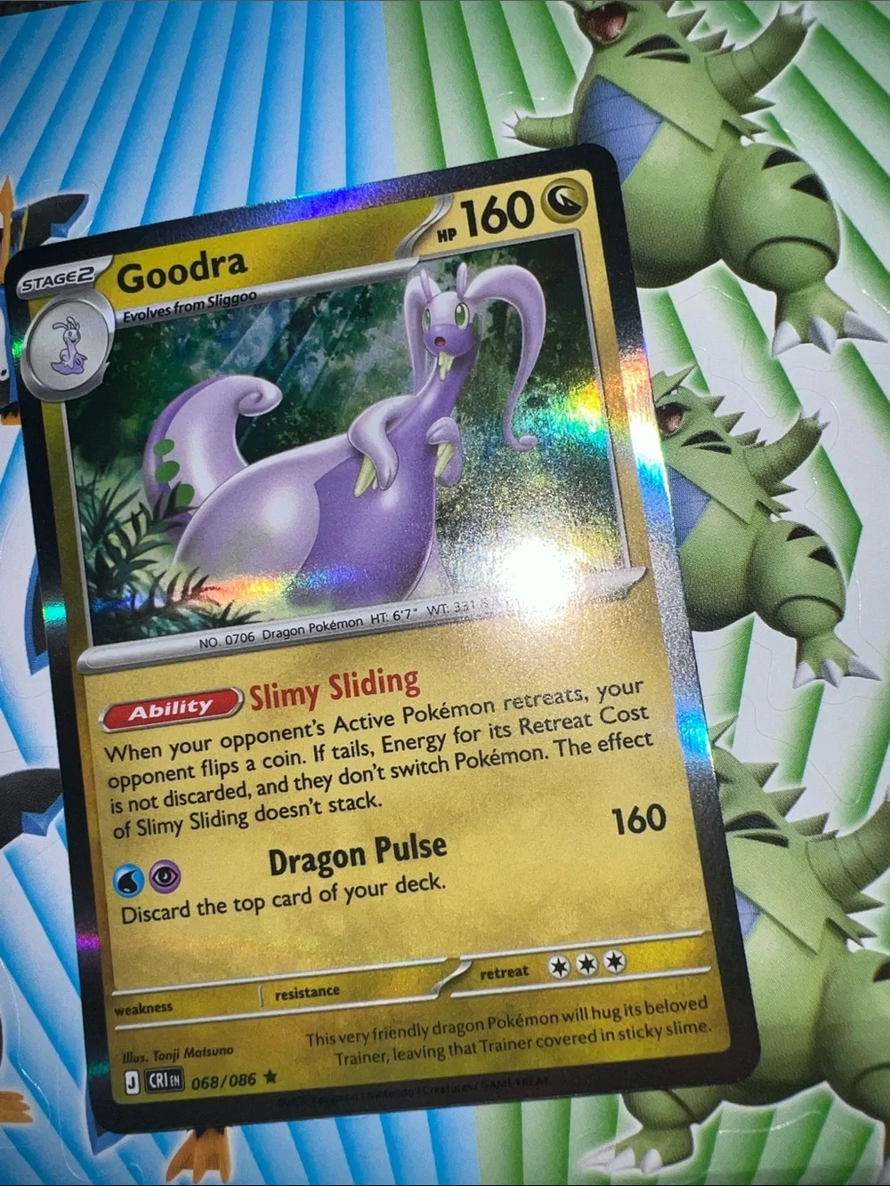 Pokemon holographic goodra